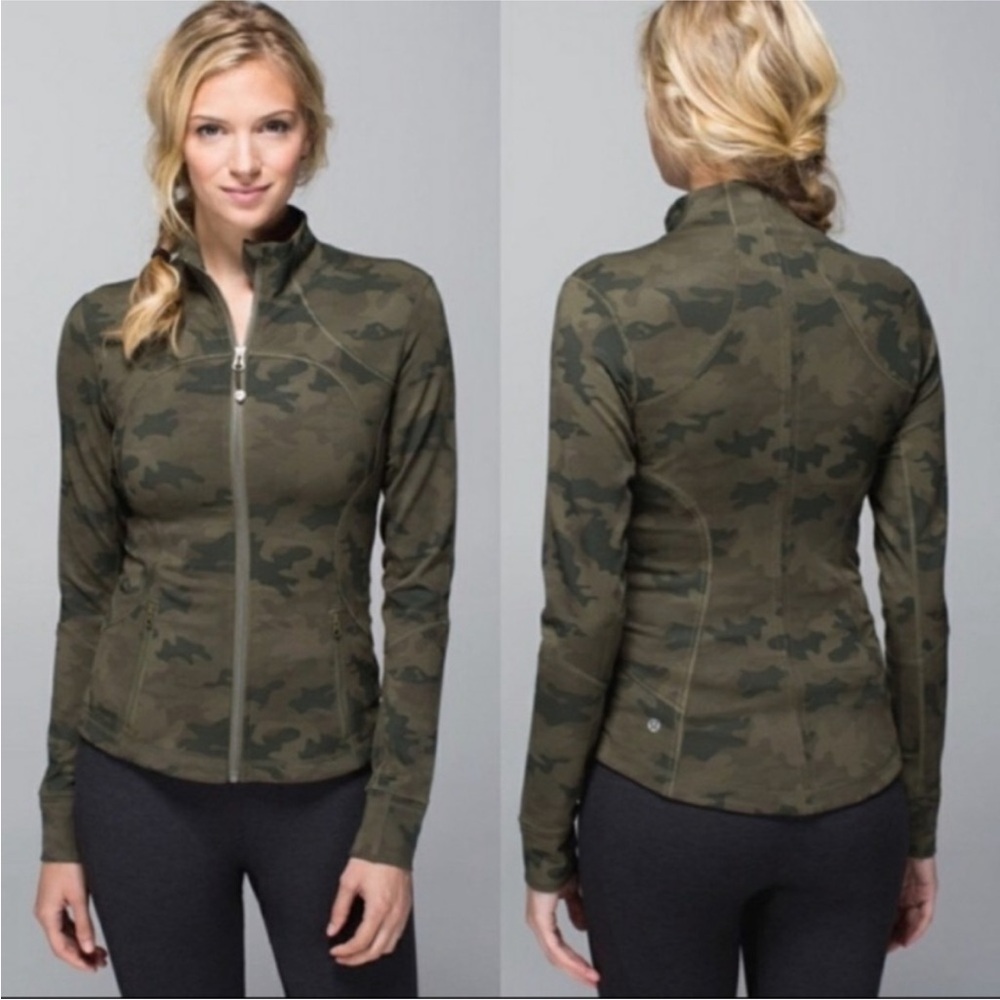 Lululemon green camo forme jacket II